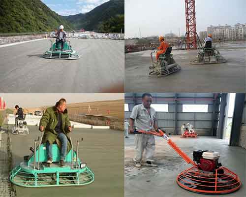 Operation of Power Trowel Machine