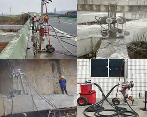 Construction Site of Hydraulic Stone Cutter