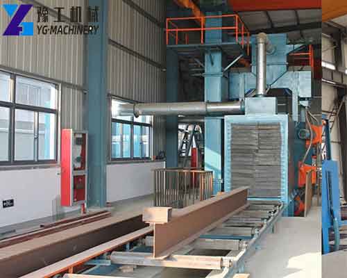 Pass Through Type Steel Plate Shot Blasting Machine