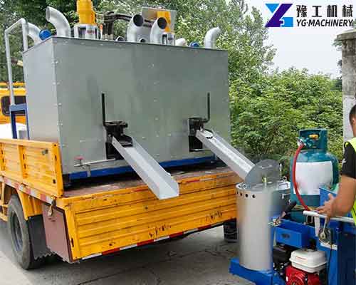 Application of YG Hot Melt Mettle with Thermoplastic Road Marking Machine