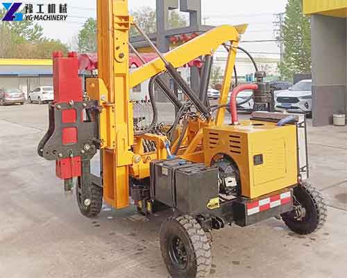 Guardrail Pile Driver Machine