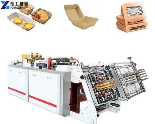 hamburger fast food box making machine