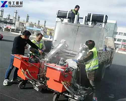 thermoplastic road marking paint machine