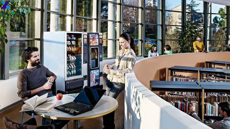 coffee vending machine with card reader