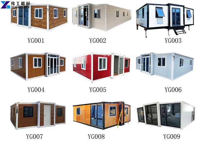 different types of expandable container house price