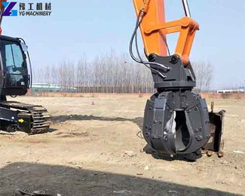 excavator orange peel grapple