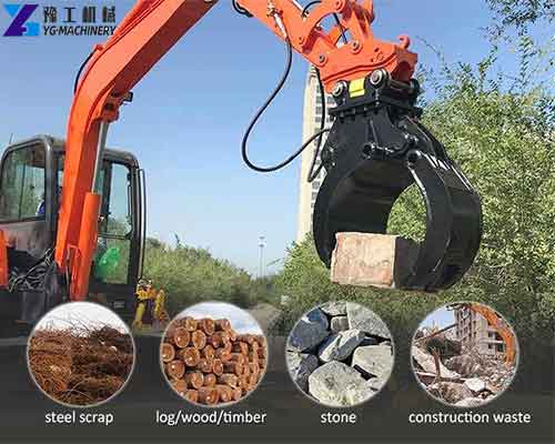 hydraulic grab for 1.7 ton excavator