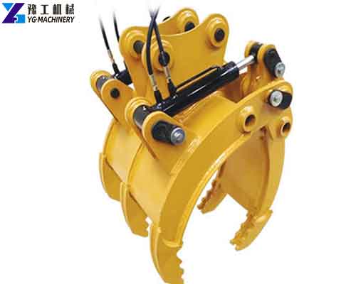 rotating grab for excavator