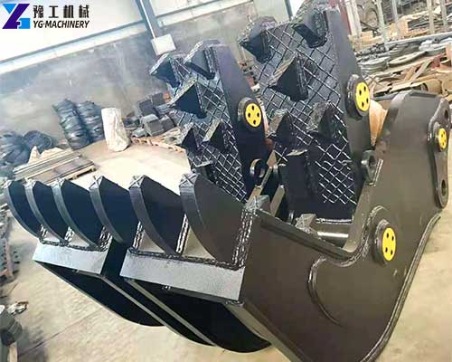 excavator crusher attachment construction hydraulic tong