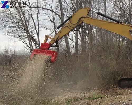 mulcher attachment for mini excavator