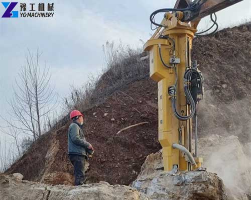 hydraulic rock drill and rock splitter in one