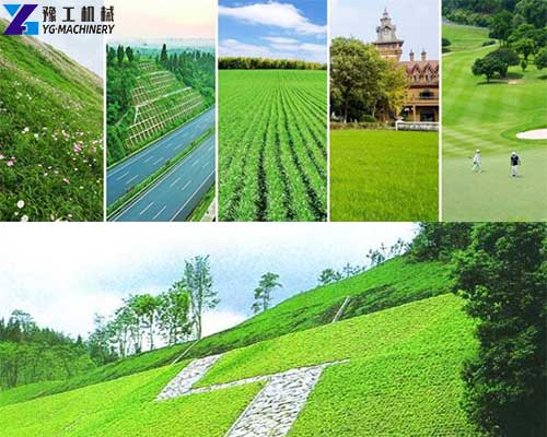 hydroseeding machine for slope protection planting