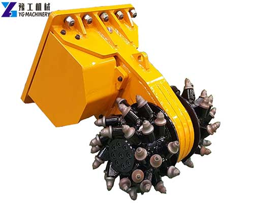 drum cutter attachment for excavator