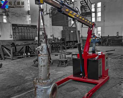 electric powered floor crane